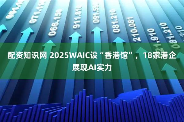 配资知识网 2025WAIC设“香港馆”，18家港企展现AI实力